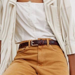 Asos Pieces multi snake print belt